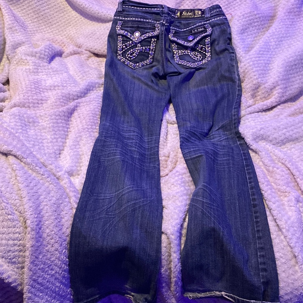 L.A Idol usa Y2K Rhinestone Grunge Jeans